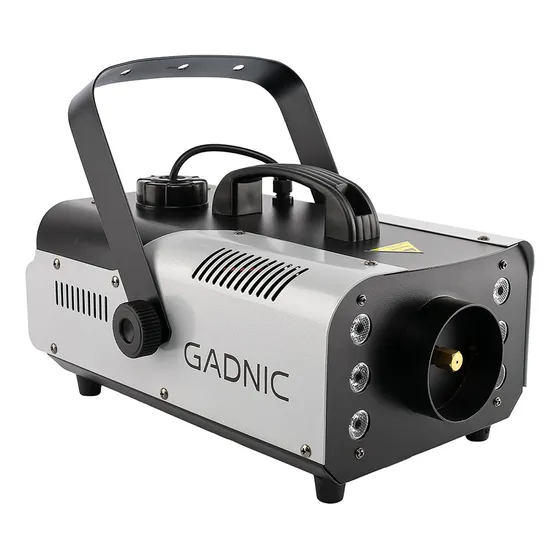Máquina De Humo Gadnic Para Fiestas Con Luz Inalámbrica 900w Color Plateado