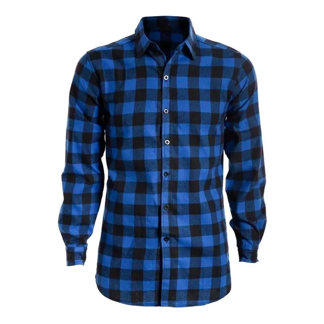 Camisa Leñadora  Viyela Cuadros Abrigada Invierno Ciudad