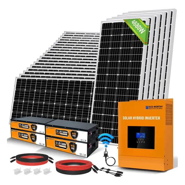 Eco-worthy Kit Completo Energia Solar Para Cobertizo Panel