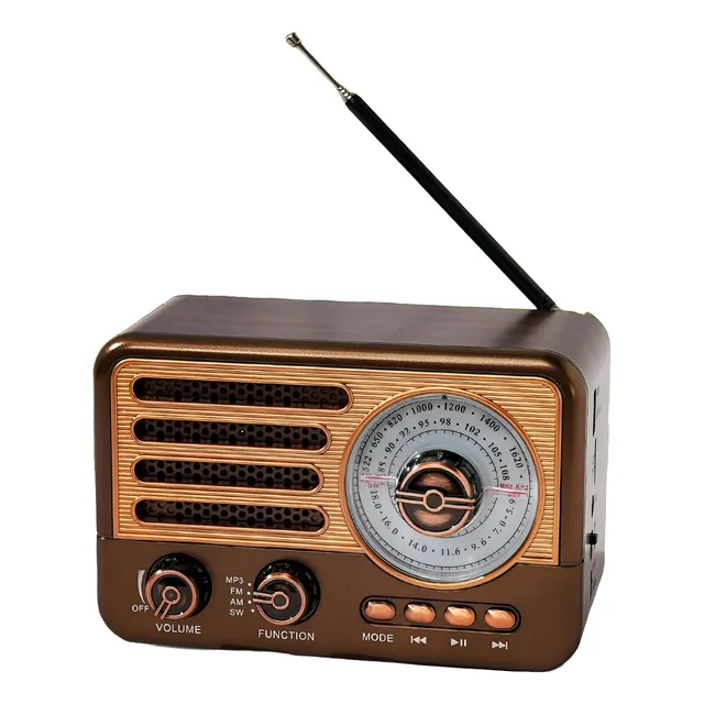 Radio Fm Am Bluethooth Multimedia Linterna Usb Estilo Retro