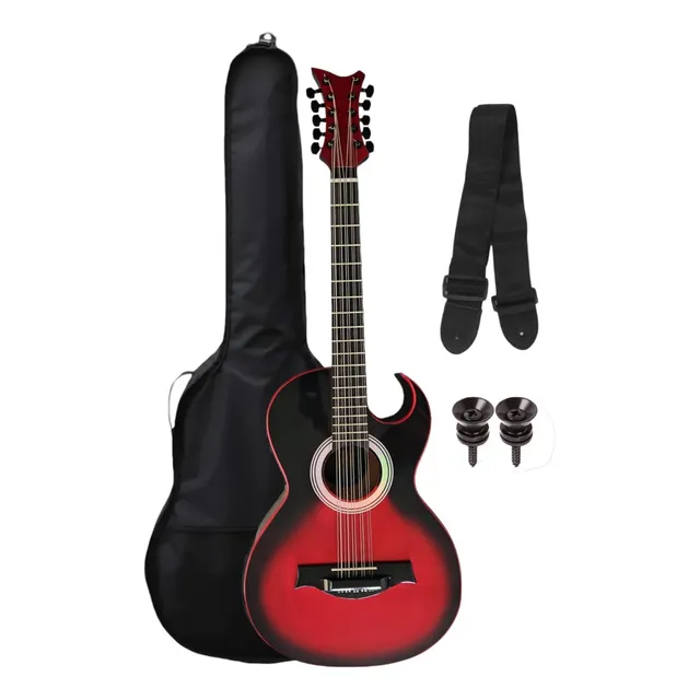 Bajo Quinto Ocelotl® Sr301 Electroacústico Cedro Rojo Perla Acabado del cuerpo Barnizado Cantidad de cuerdas 10 Color Rojo Pearl Orientación de la mano Diestro