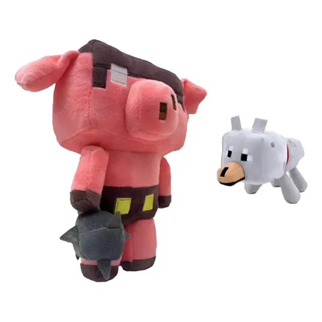 Gran Puerco Cerdo Piglins Enemigo Minecraft Peluche Puerco Enemigo