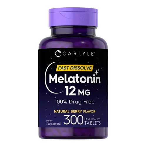 Melatonina 12mg 300 Tab Berry Maxima Potencia Ayuda A Dormir