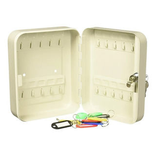 Caja Para 20 Llaves Seguro Con Llave Organizador Con Taquete Color Blanco Caja Para 20 Llaves Seguro Con Llave Organizador Con Taquete Color Blanco