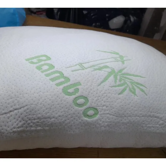 Almohada De Bamboo Viscoelastica Con Memoria Cotton Flor