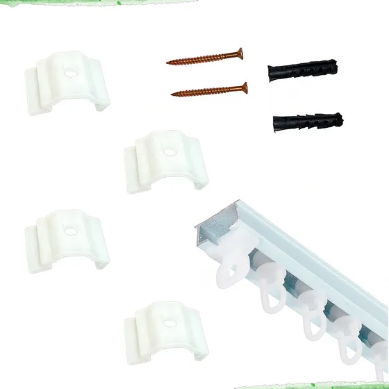 Kit Trilho Suiço Simples Max Teto 3m Dividido + Acessórios 