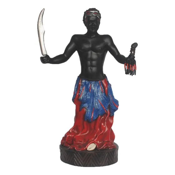 Ogum Xoroquê Imagem Escultura 30cm Camasi Guimarães Orixá