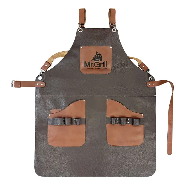 Mr Grill - Mandil Parrillero Cuero Toro Belmont Café