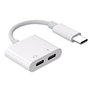 Adaptador 2 En 1 De Doble Tipo C Para Audífonos Usbc Split Adaptador 2 En 1 De Doble Tipo C Para Audífonos Usbc Split