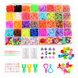 Kit De Ligas Para Pulseras Elásticas Para Niñas, 2500 Piezas Kit De Ligas Para Pulseras Elásticas Para Niñas, 2500 Piezas