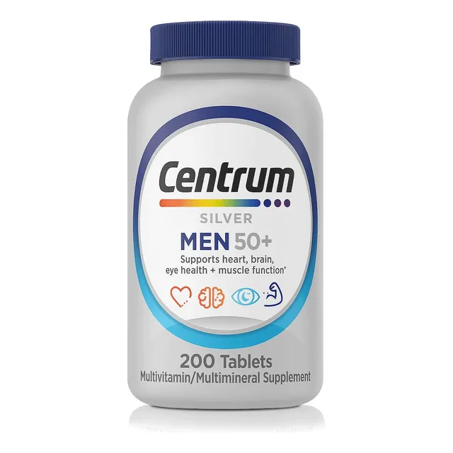 Silver Men 50+ (200 Tabletas)  Centrum Sin Sabor