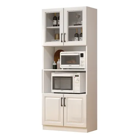 Mueble De Cocina De Pata Multifuncional 60x35x176cm Color Blanco
