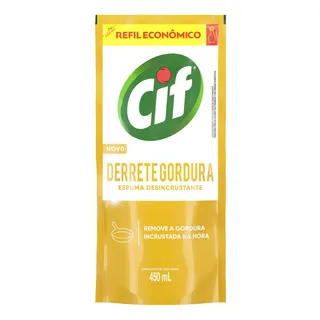 Derrete Gordura Limpador De Uso Geral Refil EconĂŽmico 450ml Cif Derrete Gordura Limpador De Uso Geral Refil EconĂŽmico 450ml Cif