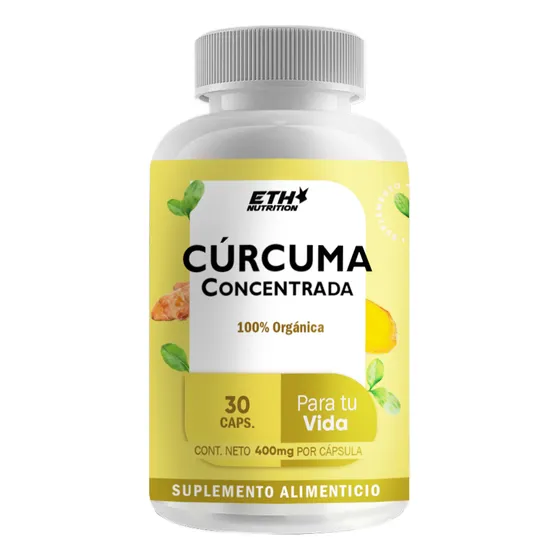 Eth Nutrition Cúrcuma En Cápsulas 1g - Suplemento Vegano