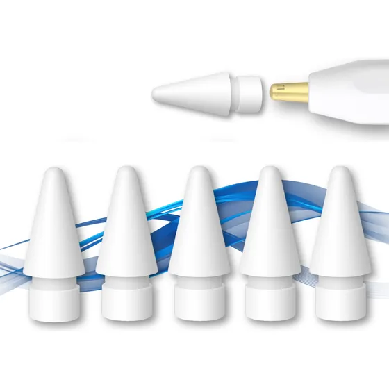Kit 5 Ponta Extra Reposição Para Apple Pencil 1 E 2 Geração