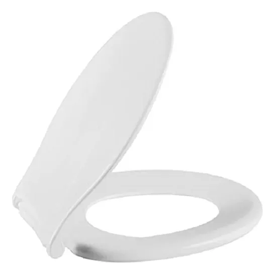 Asiento de inodoro infantil Astra, color blanco, con funda de jarrón