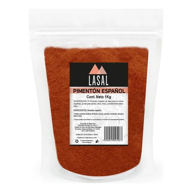Paprika Pimentón Español 1 Kilogramo Bolsa Resellable