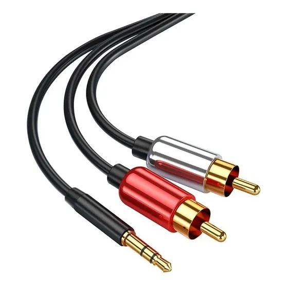 Cable Mini Plug Jack 3.5mm A 2rca Audio 3mts