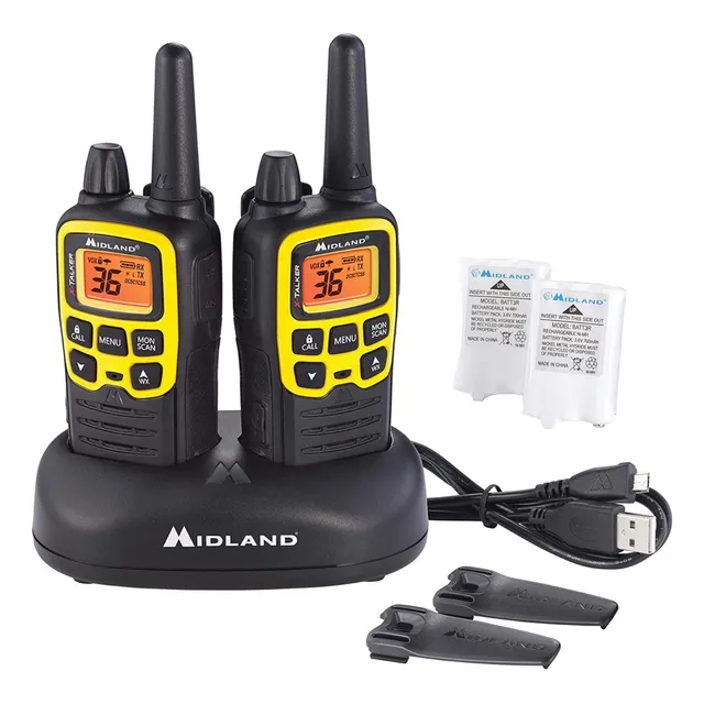 Radios 2 Vias Midland T61vp3 51km (32 Millas) Negro/amarillo