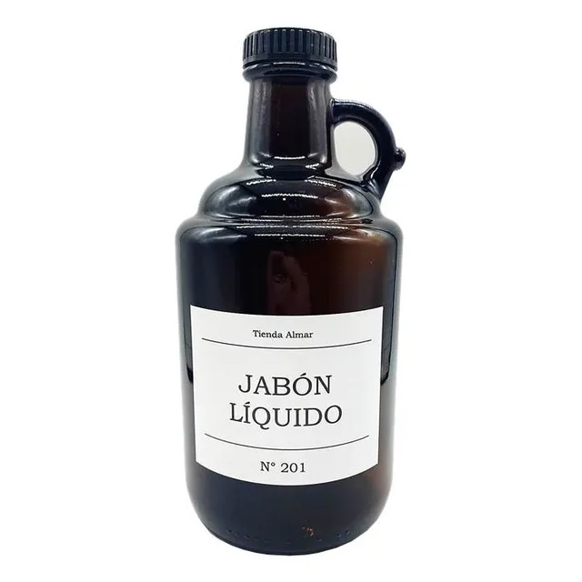 Botellon Growler Importado De 1lt C/etiqueta Deco De Vinilo!