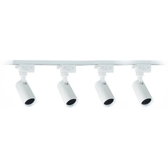 Lampara Riel Dirigible Led 7w Kit 4 Pz Blanca Luz Cálida Jwj