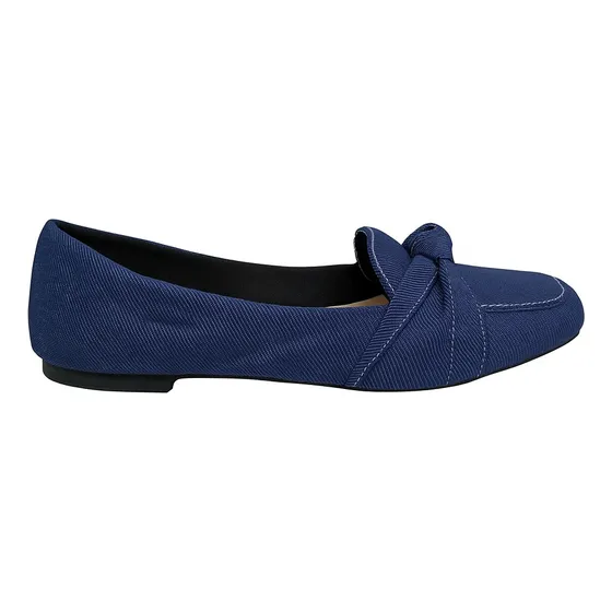 Sapatilha Mocassim Feminino Sapato Bico Quadrado