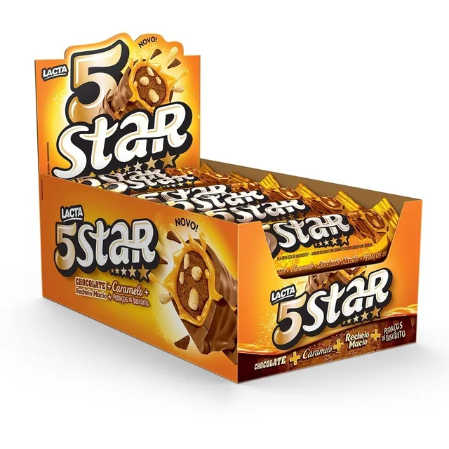 Chocolate Lacta 5star Tablete - 18 Unidades 40g