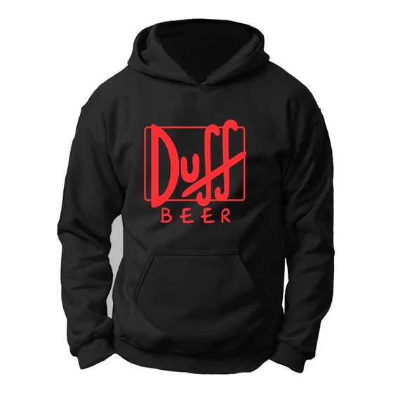 Sudadera Con Gorro Y Canguro Duff Beer Simpsons Negra 