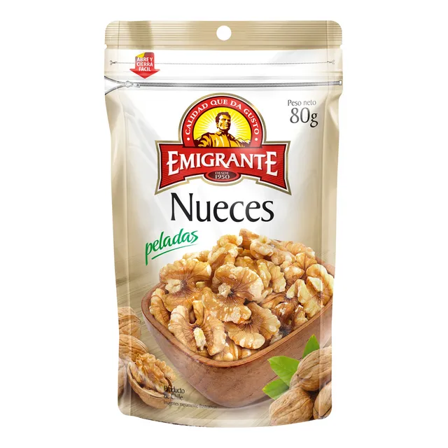 Nueces Peladas Emigrante 80 Grs