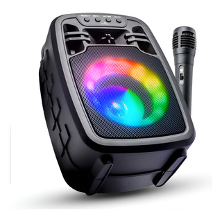 Caixa De Som Bluetooth Tws Led Rgb Mp3 Usb P2 Com Microfone Caixa De Som Bluetooth Tws Led Rgb Mp3 Usb P2 Com Microfone