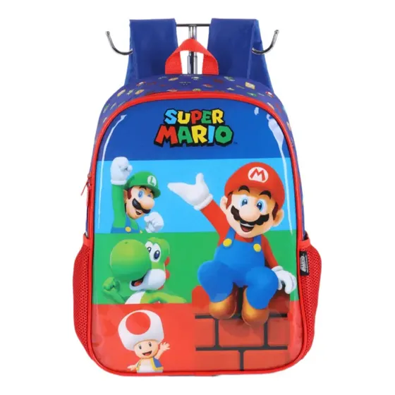 Mochila Escolar IS41381MO Vermelho E Azul 10 Litros Luxcel