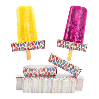 200pz Porta Paleta De Hielo Paleterias Base De Cartón Helado 200pz Porta Paleta De Hielo Paleterias Base De Cartón Helado