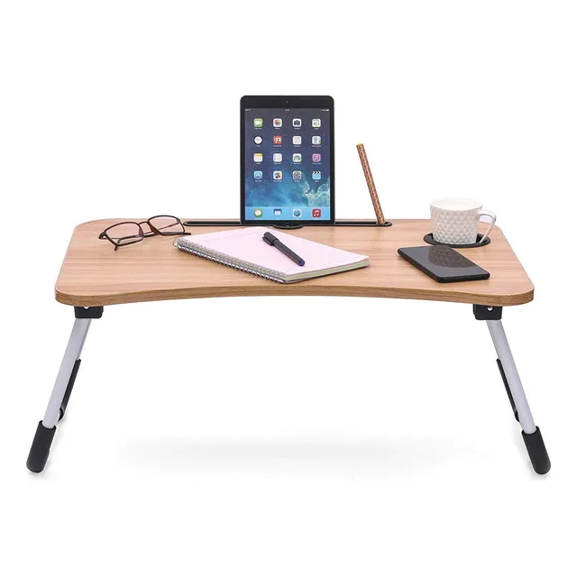 Mesa Escritorio Plegable En Mdf Cama Sillon Para Laptop Dimm