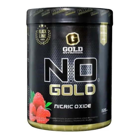 No Gold Oxido Nitrico 195gr Gold Nutrition Sabor Raspberry
