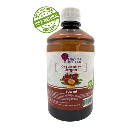 Óleo Vegetal De Argan 100% Puro - 500ml Óleo Vegetal De Argan 100% Puro - 500ml