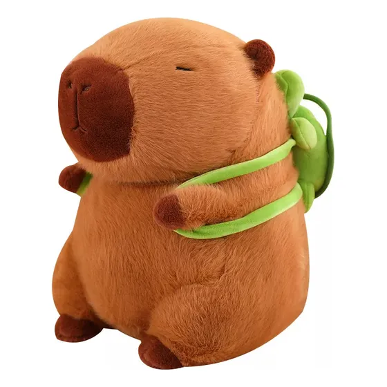 Juguetes De Peluche Capybara Y Mochilas De Tortugas Pequeñas