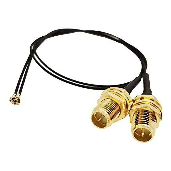Antena Wifi Tenmory Ufl-sma 15 Cm 2 Unidades -negro