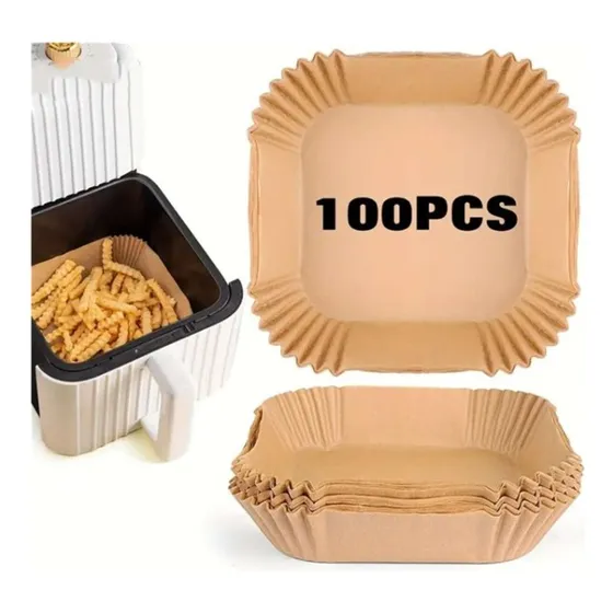 Molde De Papel Desechable Freidora De Aire Air Fryer 100 Und