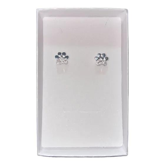 Aros De Plata 925 Modelo Huellas Con Circones