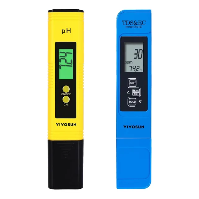Medidor De Ph Y Sólidos Disueltos Totales Vivosun, 3 En 1