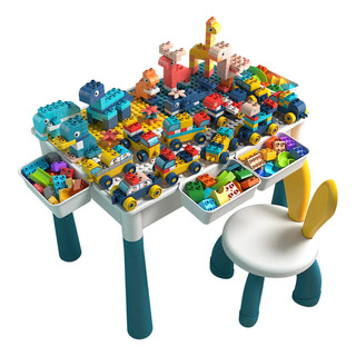 Mesa De Bloques De Construcción Grande, 1 Silla, 350 Partícu Mesa De Bloques De Construcción Grande, 1 Silla, 350 Partícu