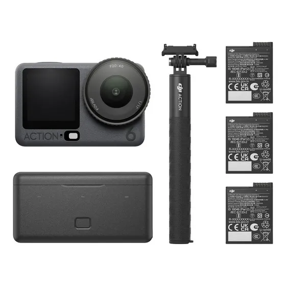 Cámara de acción DJI Osmo Action 6 Adventure Combo