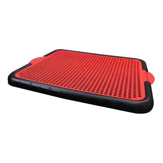 Brinqpet sanitário de cachorro banheiro fácil e lavável cor vermelho