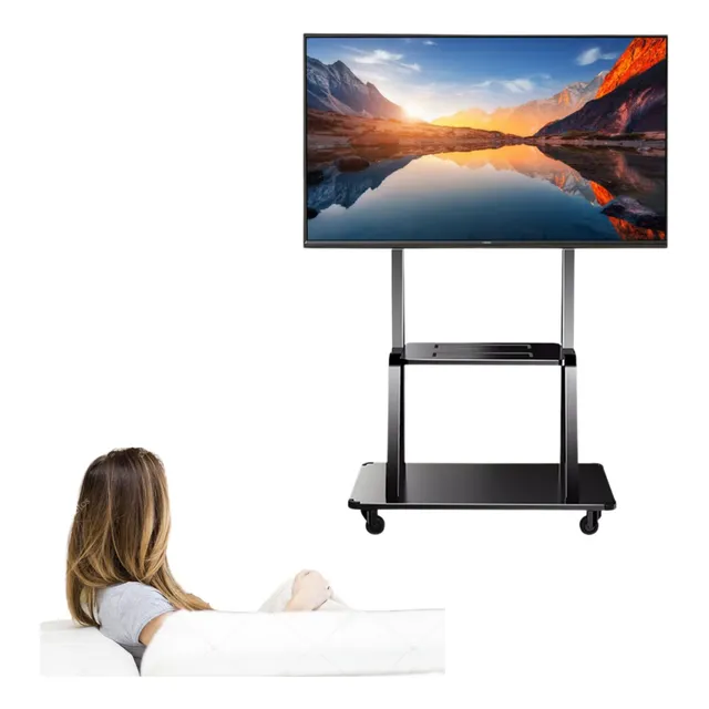Soporte Pantalla Tv Móvil Huamai C3275n41b 42 -85 Con Ruedas
