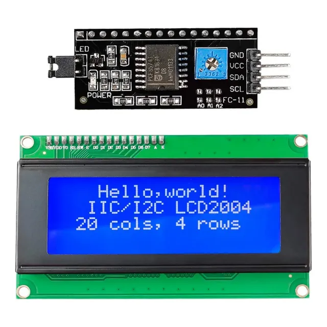 Display Lcd Pantalla 20x4  + Interfaz Conversión I2c + Pines