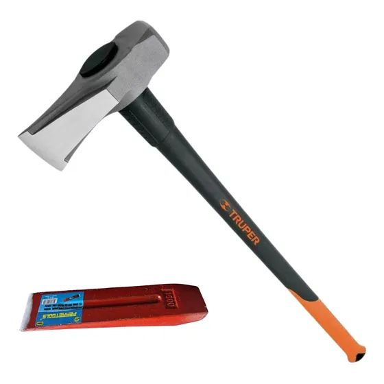 Hacha Truper Leñadora Partidora Combo 8 Libras