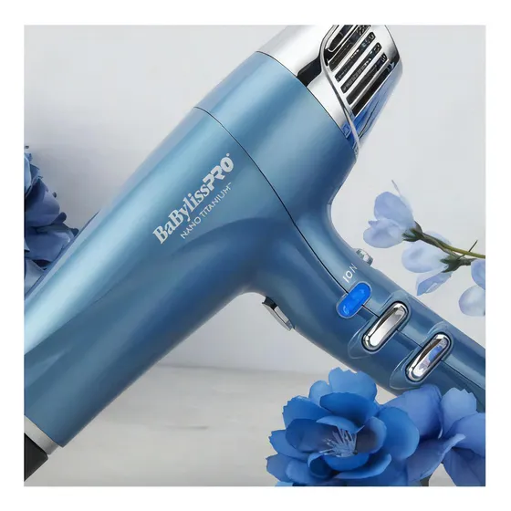 Secador Babyliss Pro Dual Ionic 1700w Celeste Suaviza Da Vol