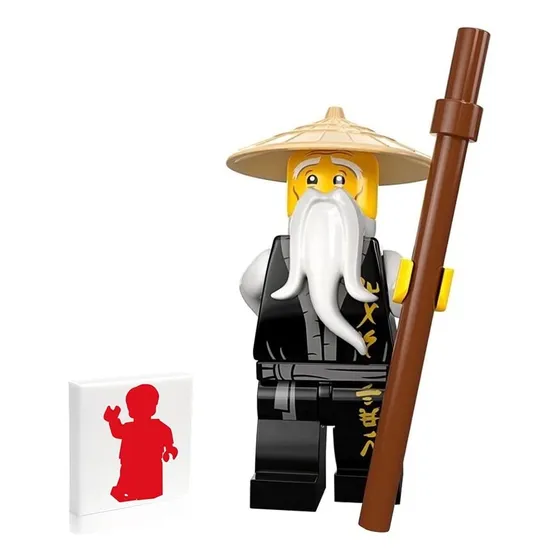 Bastão Em Minifigura Lego Ninjago Sensei Wu Legacy Brown
