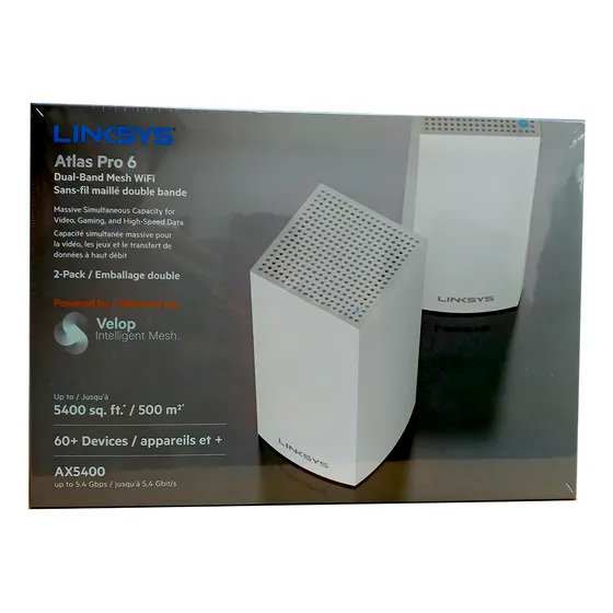 Mesh Linksys Atlas Pro 6 Ax5400 Wifi 6 Doble Banda 2 Pack