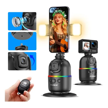 P03 Gimbal Estabilizador De Celular Camera Rotação De 360 Preto